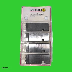 RIDGID 48280 1 1/2-6 UNC HIGHSPEED RH UNIVERSAL BOLT DIE SET - Picture 1 of 7