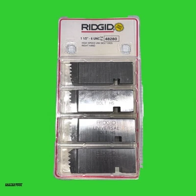 RIDGID 48280 1 1/2-6 UNC HIGHSPEED RH UNIVERSAL BOLT DIE SET - Image 1 of 4