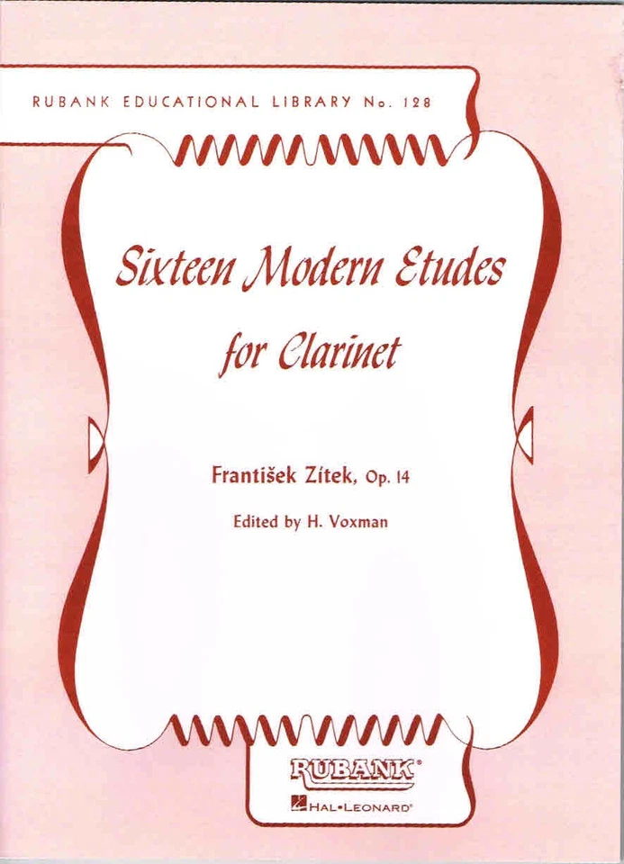 Sixteen Modern Etudes for Clarinet - Frantisek Zitek, Op.14 (HL0447090) - Image 1 of 1