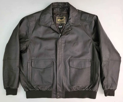 Chaqueta de Colección Caña Marrón Cuero A-2 Bombardero Vuelo Motociclista Thinsulate Para Hombre 2XLT Foto 1 de 4