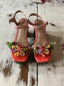Betsey Johnson Womens Daena Pink Block Heel Shoes 8.5 - Picture 1 of 9