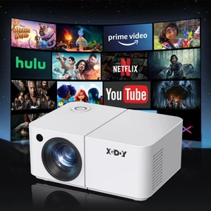 4K HD Mini Portable 1080P LED Projector Android Wifi Bluetooth Home Theater USB - Picture 1 of 14
