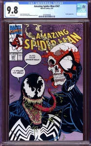 AMAZING SPIDER-MAN #347 CGC 9.8 WHITE PAGES // VENOM APP MARVEL 1991 - Picture 1 of 2