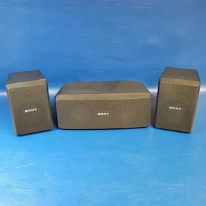Sony SS-CN15 Center Speaker with Two SS-SR15 Surround Speakers Black Set - Picture 1 of 5