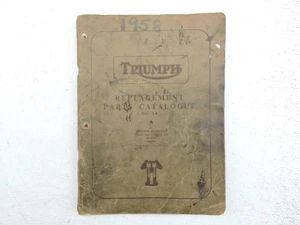 Original 1958 Triumph Parts Catalog Pre-Unit 500 650 Tiger Trophy Speed Twin 23 - Picture 1 of 10