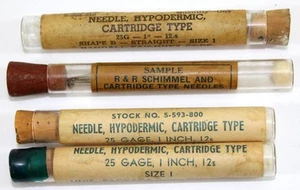 Various Cartridge Type Hypodermic Needles ~ Mizzy Inc, R. Faichney, R&R Schimmel - Picture 1 of 3