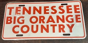 Vintage 1980er 90er Jahre Tennessee Big Orange Country Aluminium Nummernschild - Bild 1 von 7