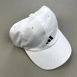 Adidas Hat Cap Strapback White ClimaCool Three Stripes Logo Sportswear Athletic - Picture 1 of 7