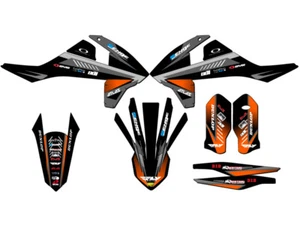 2016-2018 XCF SURGE Black Senge Graphics Kit Compatible with KTM - Bild 1 von 10