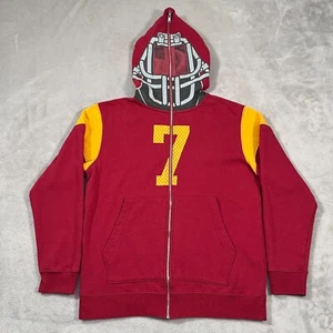 USC Trojans Sweatshirt Youth Size Large Red Football Full Face Zip Fleece #7 - Picture 1 of 11