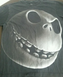 Disney Jack Skeleton Nightmare Before Christmas Shirt Black Large - Picture 1 of 2