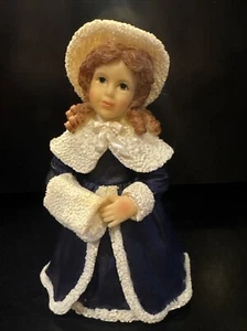Kmart Gift Gallery Keep Sake Polyresin Doll Purple Dress Figurine 5” NEW IN BOX - Picture 1 of 19