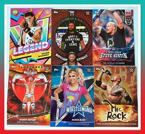 2021 Topps WWE Superstars Wrestling Trading Cards - Inserts No 138 - 225 - Picture 1 of 279