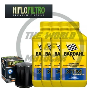 Mantenimiento Harley/Davidson Sportster/Softail Bardahl XTM 20W50 Aceite Negro - Imagen 1 de 3
