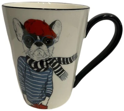 Caneca de café Hipster Animal Signature utensílios domésticos 16 oz cachorro com copos - Imagem 1 de 4