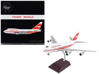Boeing 747SP Commercial Aircraft "TWA (Trans World Airlines)" White with Red Str - Image 1 of 2