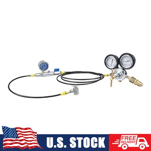 NICECNC Shock Nitrogen Regulator Fill Kit w/ No Loss Chuck with 600psi gauge - Picture 1 of 13