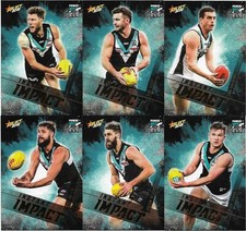 2019 Select Footy Stars Instant Impact PORT ADELAIDE 6 Card Set