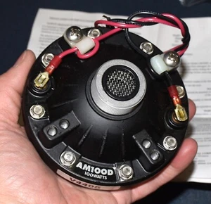 FEDERAL SIGNAL AM100H PA SPEAKER HORN AM100D 8 OHM 100W DRIVER 300-3KHZ OUTDOOR - Picture 1 of 8