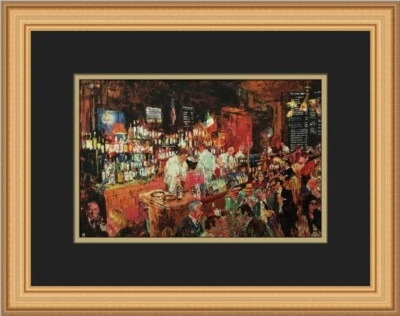 Leroy Neiman P.J. Estampado enmarcado personalizado Clarke's Foto 1 de 2