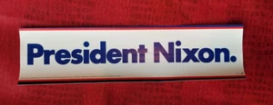 Vintage 1972 President NIXON BUMPER STICKER unused NICE! - Picture 1 of 4