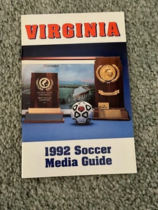1992 Virginia Cavaliers Soccer Media Guide - Picture 1 of 1