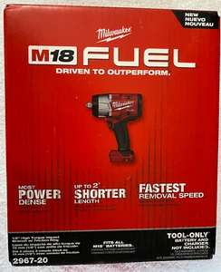New Milwaukee Fuel 2967-20 M18 18 Volt Li-ion 1/2” High Torque Impact Wrench NIB - Picture 1 of 5