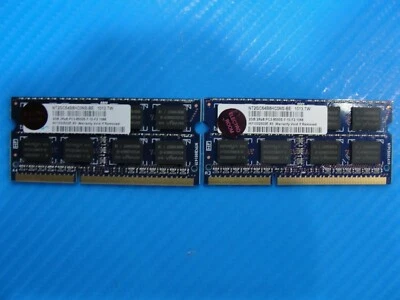 Sony PCG-61611L SO-DIMM Nanya 4GB 2x2GB Memory PC3-8500S NT2GC64B8HC0NS-BE - Image 1 of 4