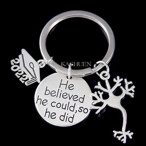 ~2023 Neuron Neuroscience Neurology Neurologist Psychology Graduation Keychain - Picture 1 of 8