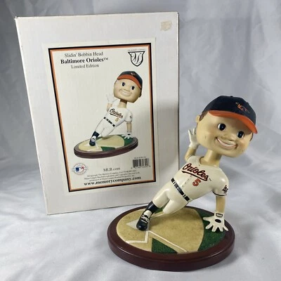 SLIDIN' Baltimore Orioles Bobblehead Bobbin Head Memory Company 2003 Mascot - Image 1 of 4