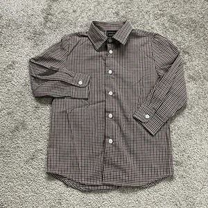 George Flannel Shirt Kids Boys 6 Multicolor Plaid Long Sleeve Button Down Casual - Picture 1 of 11