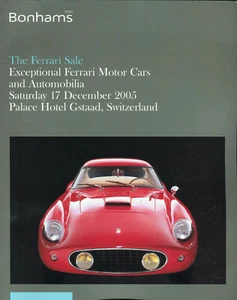 Catálogo de subastas Bonhams Ferrari Gstaad 17/12/05 - Imagen 1 de 1