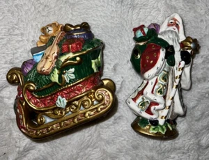 Fitz & Floyd Florentiner Weihnachten Salz Pfefferstreuer Set - Bild 1 von 10