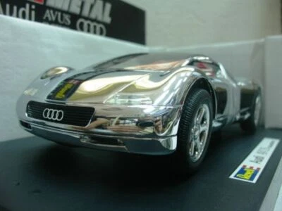 WOW EXTREMELY RARE Audi Avus Quattro 6.0 W12 60V 1992 Chrome 1:18 Revell-AutoArt - Image 1 of 2