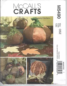 McCall's Crafts Pattern #M5490-Seasonal Decorations-Halloween/Fall-Pumpkins - Picture 1 of 1