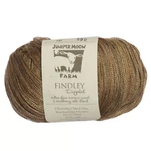 Juniper Moon Farm Findley Dappled Merino/Silk YARN | 4 skeins | #137 Owl Nest - Picture 1 of 2