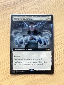 Magic The Gathering Mtg Tempest Technique Borderless Tarkir Dragonstorm Rare - Picture 1 of 3