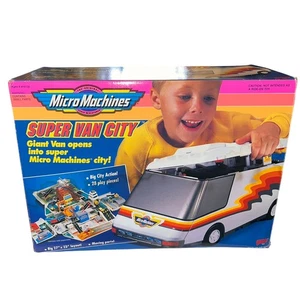 VTG Micro Machines Super Van City Playset Galoob 1991 #7449 Camper RV W/ Box - Picture 1 of 12