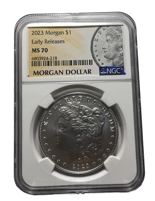 2023 Morgan Silver Dollar Early Release NGC MS70 Perfect Gem - Image 1 of 4