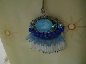 Modeschmuck - Stefanel Kettenanhänger in Blautönen ,NEU - NP 120.- Euro - Bild 1 von 6
