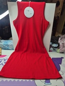 luvalot bodycon red sleeveless Dress Size 10 - Picture 1 of 6