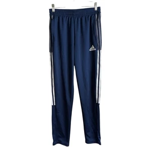 Pantalones de chándal Adidas Youth Tiro 24 azul marino 3 rayas tobillos con cremallera niños 13-14 años - Imagen 1 de 11