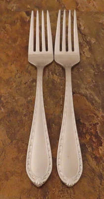 Waterford Powerscourt Juego Mate de 2 Tenedores de Ensalada Cubiertos de Acero Inoxidable Lote D Foto 1 de 4