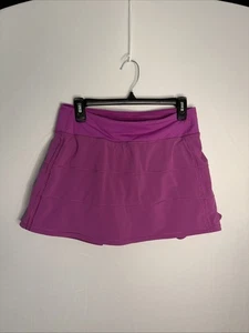 Lululemon Pace Rival mittelhoher Rock (Skort) gereifte Himbeere Größe 6 - Bild 1 von 11