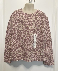 Girls’ Cream Animal Long Sleeve T-shirt Size M (8) - Cat & Jack - Picture 1 of 3