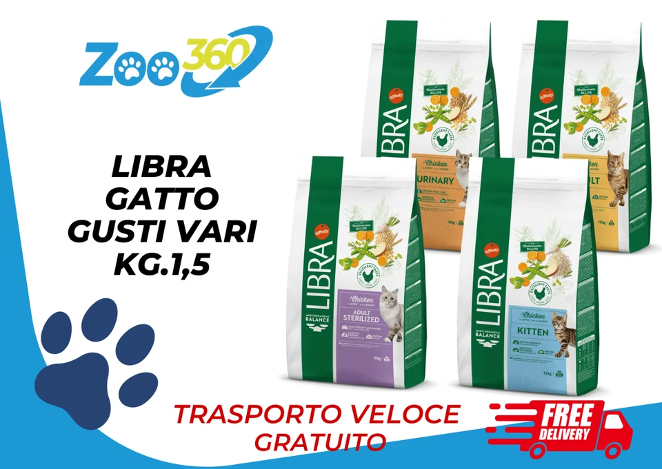 LIBRA GATTO KG.1,5 + TRASPORTO GRATIS - Image 1 of 1