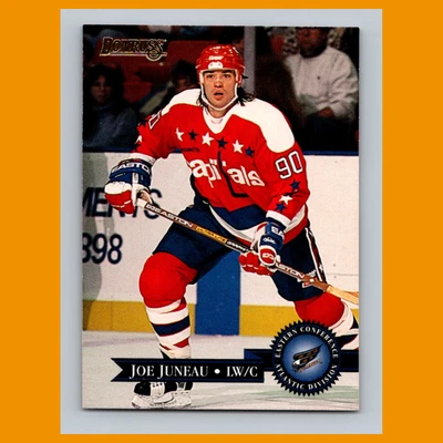 Joe Juneau #136 1995 Donruss Washington Capitals Hockey Card NHL NM - Image 1 of 3