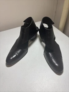 CYDWOQ sandali vintage da donna in pelle neri 39-1/2 fatti a mano negli Stati Uniti usati in ottime condizioni - Foto 1 di 13