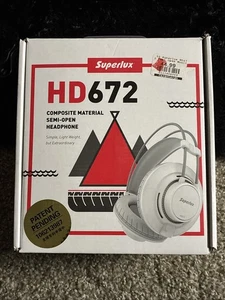 Superlux Cuffie Over-Ear Semi-Aperte, HD672/BK Nuove Scatola Aperta - Foto 1 di 4