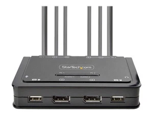 StarTech.com C2-DD46-UA2-CBL-KVM Tastatur/Video/Maus (KVM)-Switch Schwarz - Photo 1/6